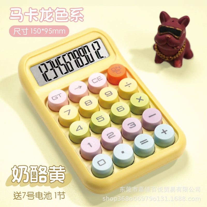 Calculator High Color Value Gradient Transparent Dopamine Cute Student Office Supplies Cultural Voice Computer - Image 1